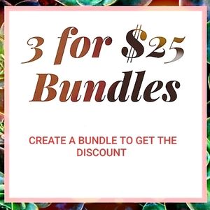 3 Items for $25 SALE!! All items marked